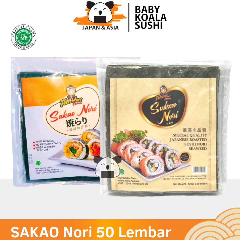 

FREE ONGKIR SAKAO Sushi Nori 5 S Halal Nori Grade C for Sushi Kimbab Gimbab Lembar Rumput Laut