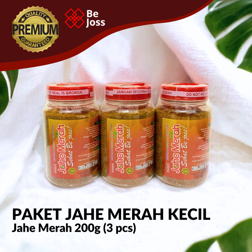 

Paket Be Joss Jahe Merah Kecil 3pcs | 200g | Jamu Herbal