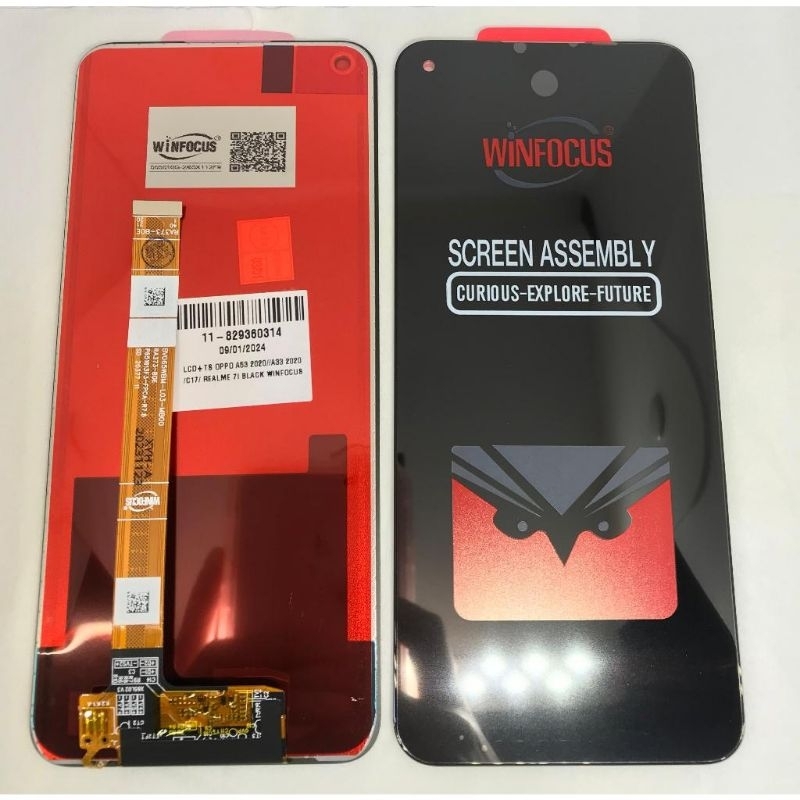 LCD FULSET A53 2020 / A33 2020 / REALME C17 BLACK ORI