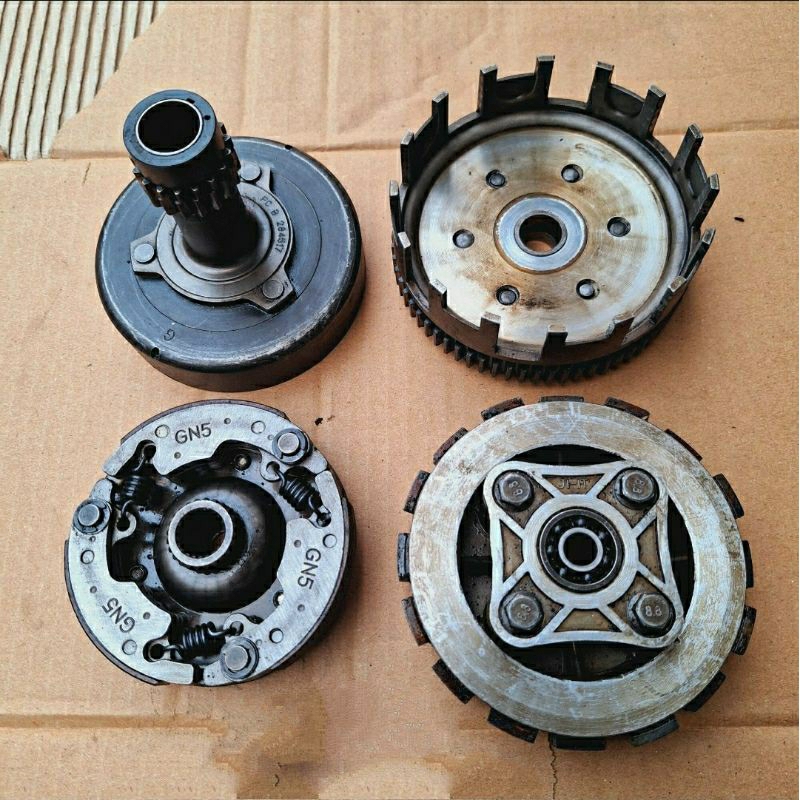 ronsel ganda rumah kampas kopling rumah kampas ganda draft gear set honda supra x lama supra 110 ori