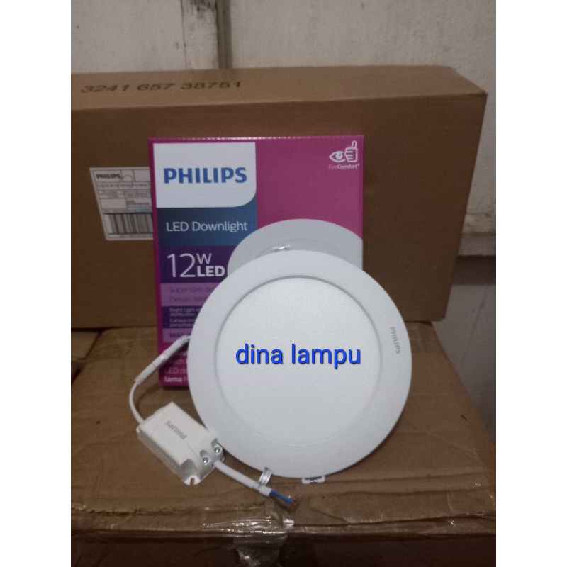 downlight led panel inbow 12watt magneos DL262 kuning warm white 3000k/natural white 4000k philips 2