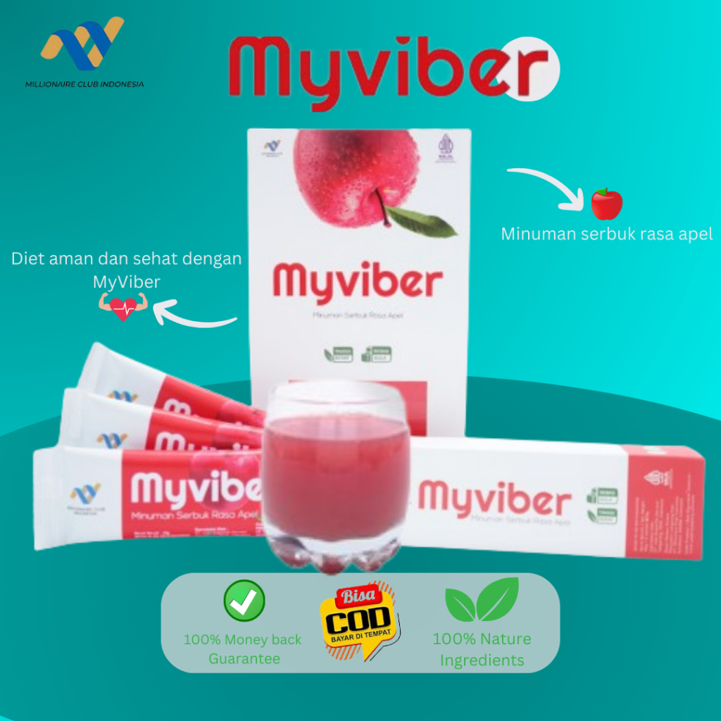 

My Viber Myviber Apel 1 Box 18 Sachet Minuman Diet Detox Original MCI