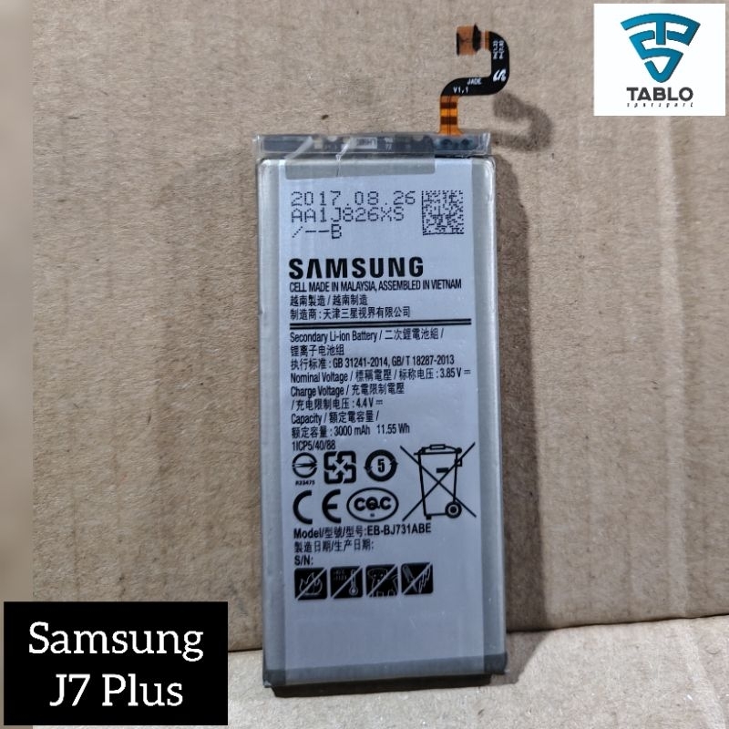 Baterai batre Samsung J7+ J7 plus second original copotan hp