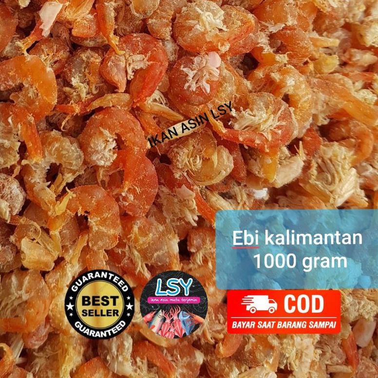 

EBI KERING SUPER UDANG EBI DAGING 1 KG ASLI KALIMANTAN