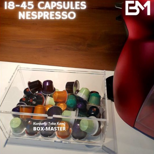 Hll Acrylic Organizer Mesin Kopi Espresso Mesin Espresso Machine Nescafe Dolce Gusto Nespresso Capsu