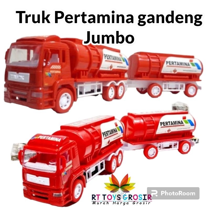 MAINAN TRUK PERTAMINA GANDENG UKURAN BESAR