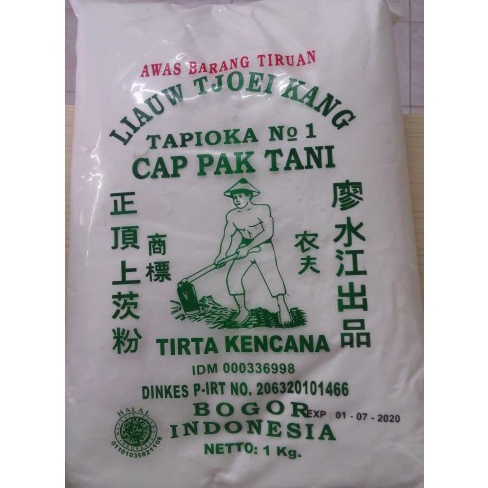 

NEW sagu tani kang 1kg tapioka tepung singkong cap tani