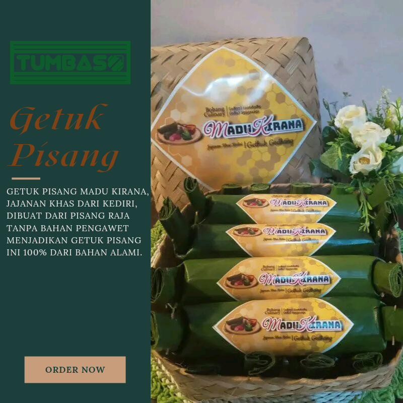 

Tumbaso Getuk Pisang Oleh-oleh Khas Kediri ukuran Besar