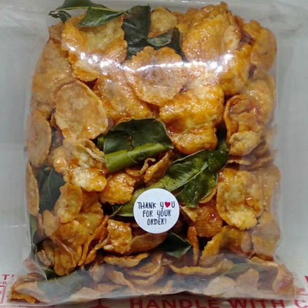 

HEMAT PROMO Emping Belinjo varian asin manis pedas manis 5gram