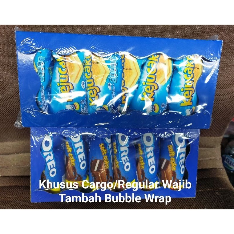 

Cuci gudang Oreo Soft Cake Keju Cake 12 Pcs x 16 gram