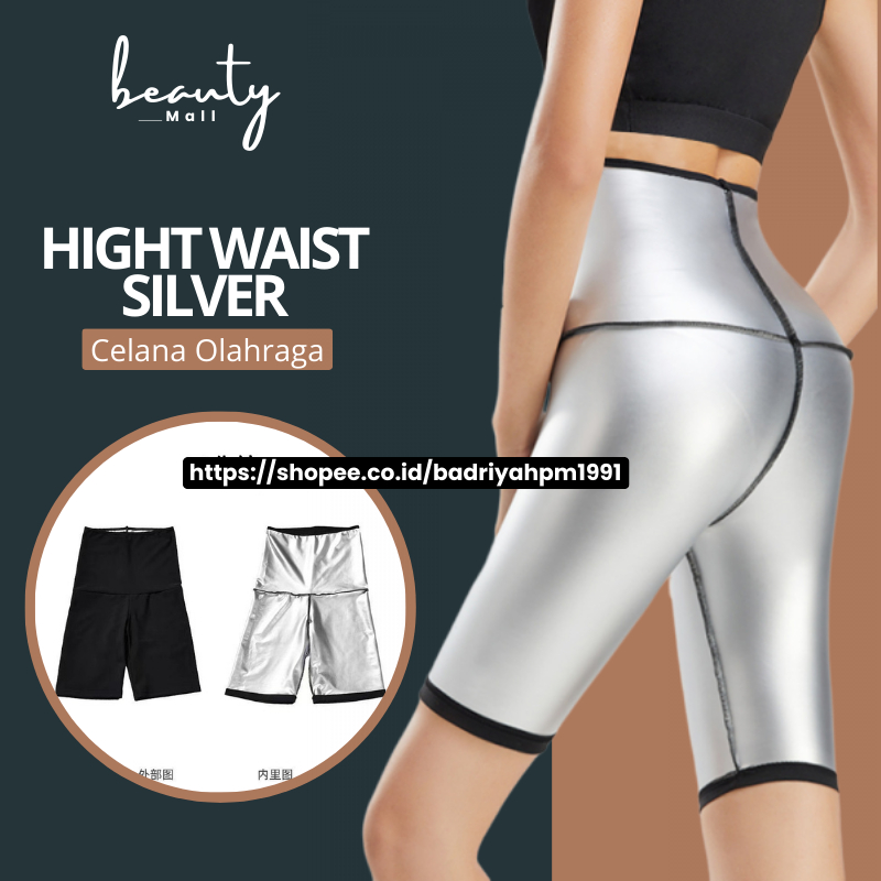 Celana Olahraga Sepaha Baju Sauna Pembakar Penghilang Susust Lemak Tubuh Wanita Dewasa Leging Leggin