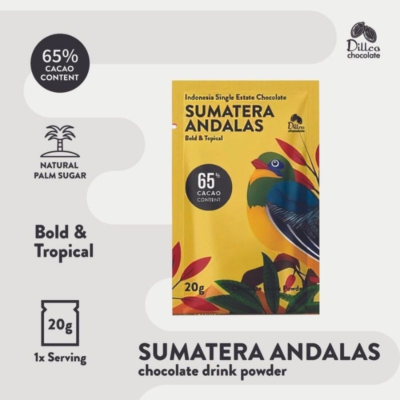 

DILLCO CHOCOLATE - Single Estate Chocolate Sumatera Andalas Classic Series 20 gram