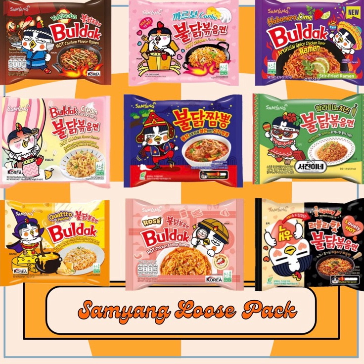 

DISKON SAMYANG HALAL SAMYANG LOOSE PACK SATU PCS VARIASI