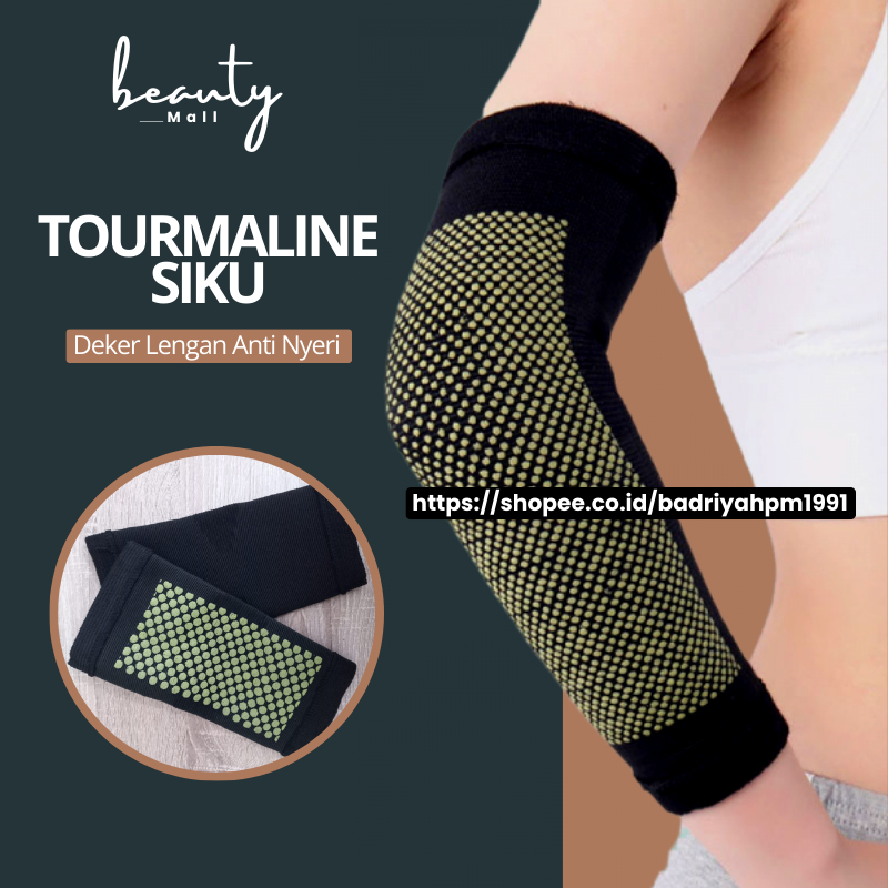 Deker Terapi Siku Tangan Tourmaline Magnetik Self Heating Dekker Lengan Arm Wrap Terapi Kesehatan Pe