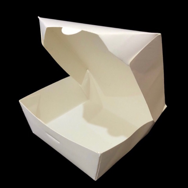 Paper Lunch Box Ivory / Kotak Makan Kertas Putih