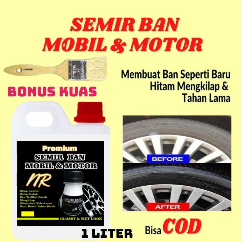 Semir ban pengkilap ban motor mobil 1 liter