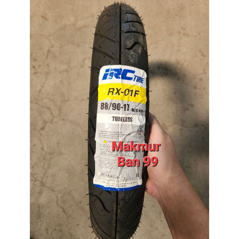 Ban Motor IRC 80/90-17 RX01F Tubeless Ban Belakang Supra Vega