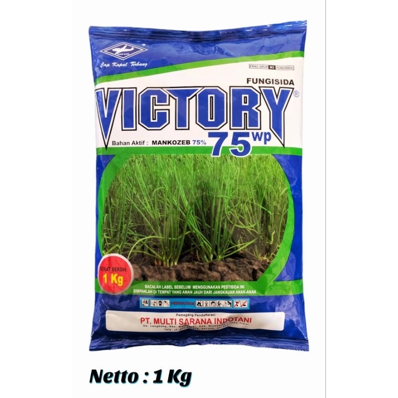 Fungisida VICTORY 75 WP 1 kg - fungisida Victory Biru Pengendali Penyakit antraxnosa patek