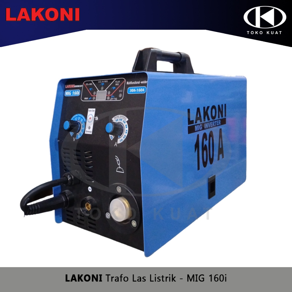 LAKONI MIG 160i Mesin Trafo Las Listrik Inverter 160A MMA/MIG