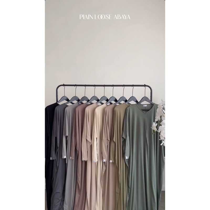 PLAIN LOOSE ABAYA by KHALEWALE