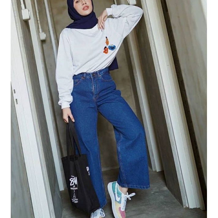 DricoJeans Celana panjang boyfriend kulot 34