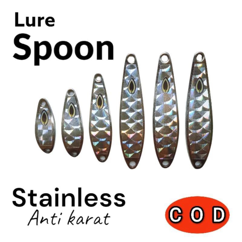 Lure Spoon Umpan Casting UL Stainless