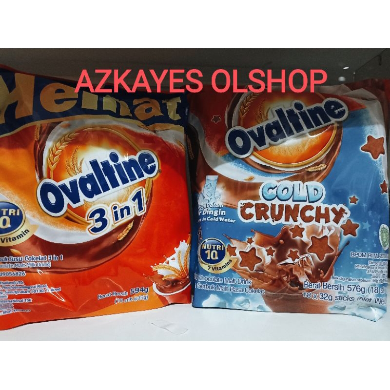 

ovaltine 3in1 dan cold crunchy 18 stick