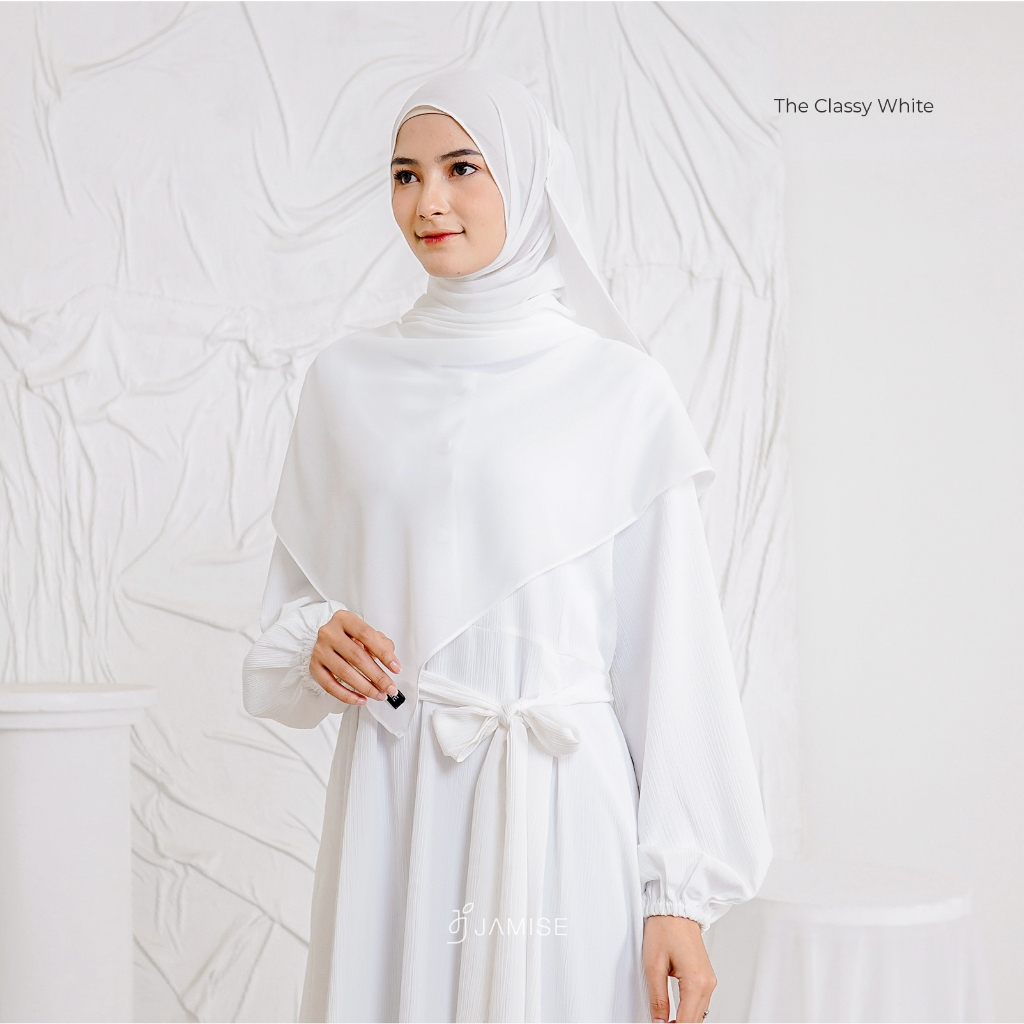 Jamise | Rummi Series New Color - Gamis Set Ceruty Layer-3