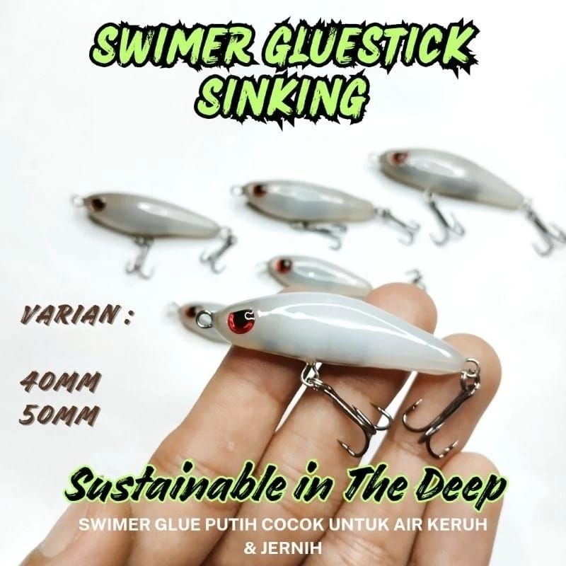 LURE CASTING HAMPALA SWIMMER GLUESTICK SINKING 4CM | 5CM