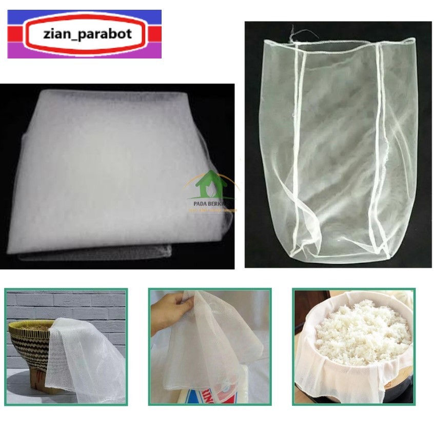 kain saringan sarung puring gembol mengukus nasi memeras perasan kelapa
