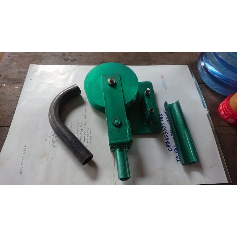 roll bending pipa besi manual OD 30mm 30mm