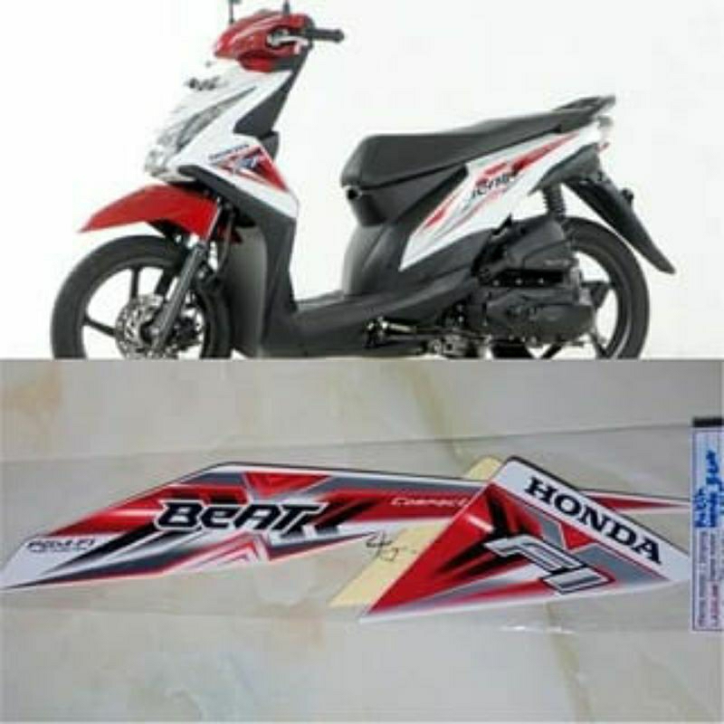 stiker striping list honda beat Fi 2013 -2015 / striping ori beat Fi