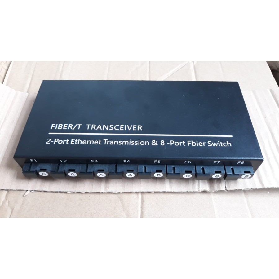 Netlink Converter 8 port FO 100mbps + 2port lan 8fo-2lan