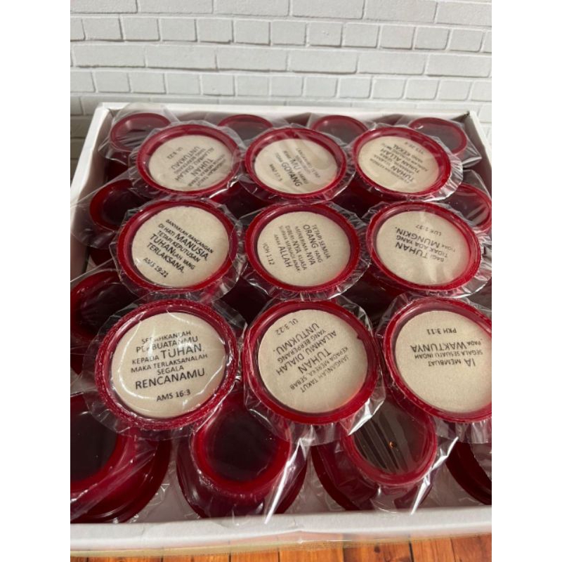 Sirup Anggur perjamuan kudus dan hosti ayat besar isi 200