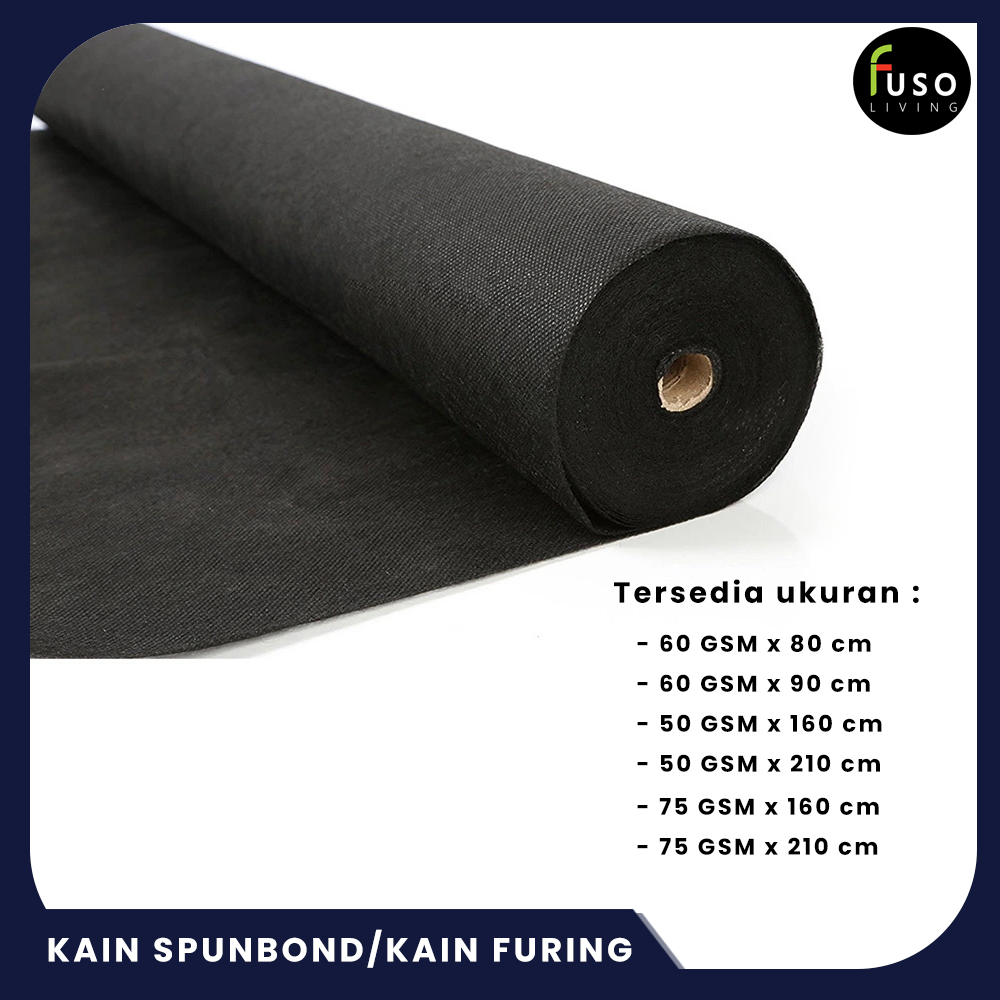 KAIN SPUNBOND/KAIN FURING HITAM
