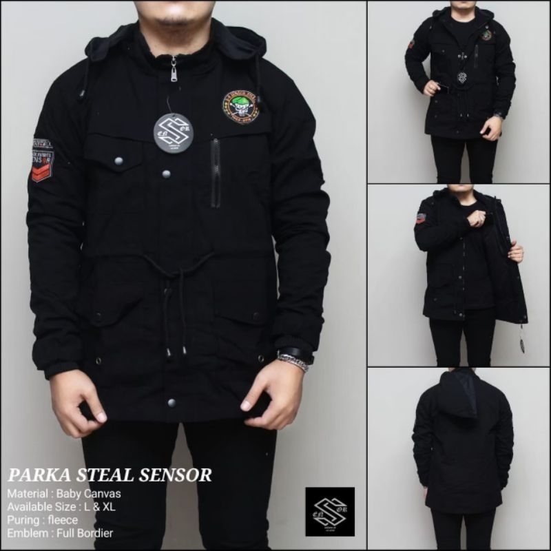 GRZ - Jaket Kanvas Parka Justine SNSR / Jacket Pria Sensor