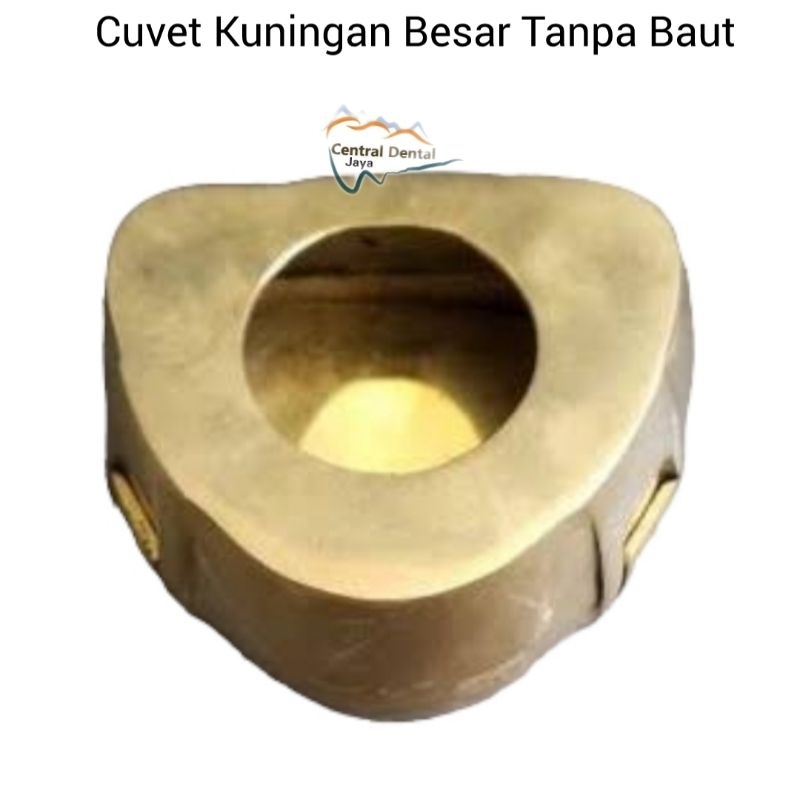 Cuvet Kuningan Besar Tanpa Baut Sekrup / Kuvet Paling Besar Tanpa Skrup / Dental Lab Gigi / Alat Pro