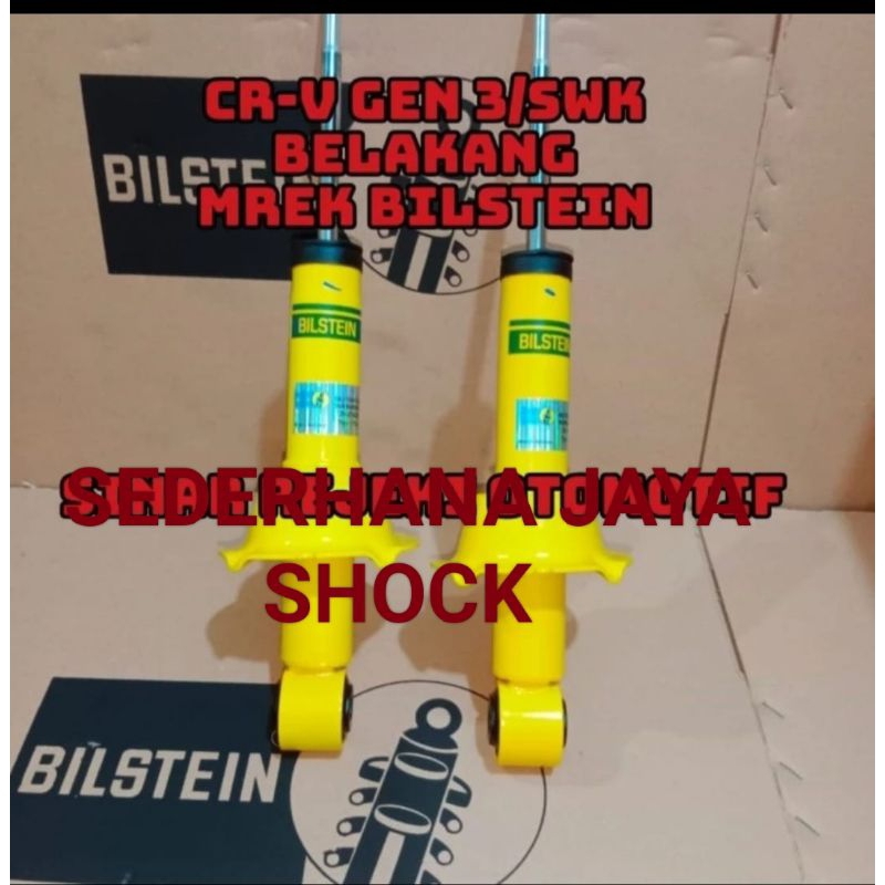 shockbreaker shock absorber CRV gen 3 swk belakang bilstein