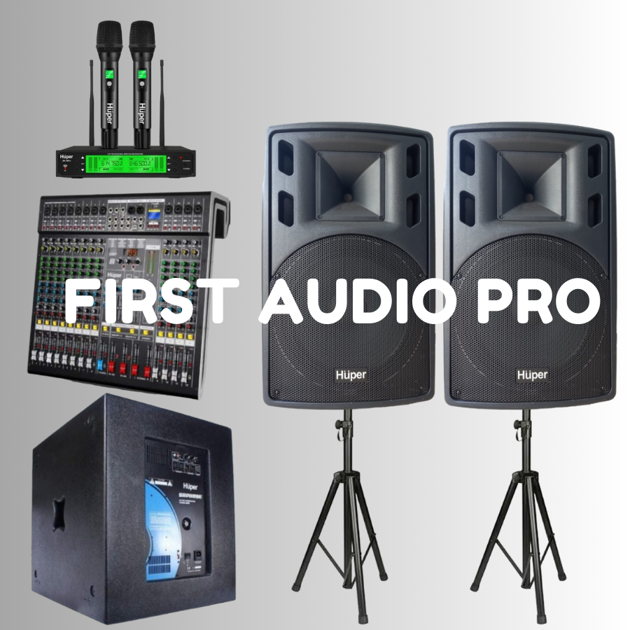 Paket 5 soundsystem Huper 15HA400 + Sub SRP118SE + Huper QX 12