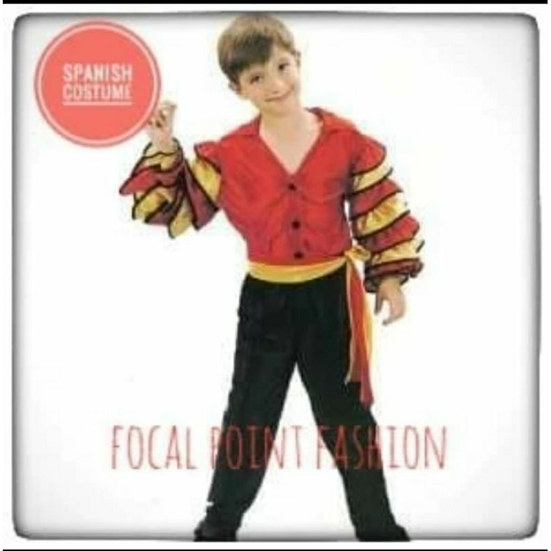 kostum Spanyol anak Spanish matador tradisional costume