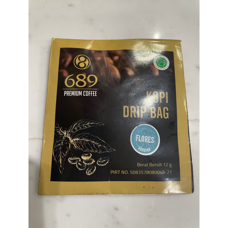

689 Premium Coffee Kopi Drip Bag 12 gram Flores Arabika
