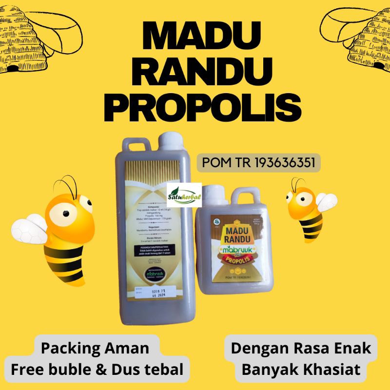 

Kemasan 500 gram : Madu murni asli Randu Propolis Mabruuk