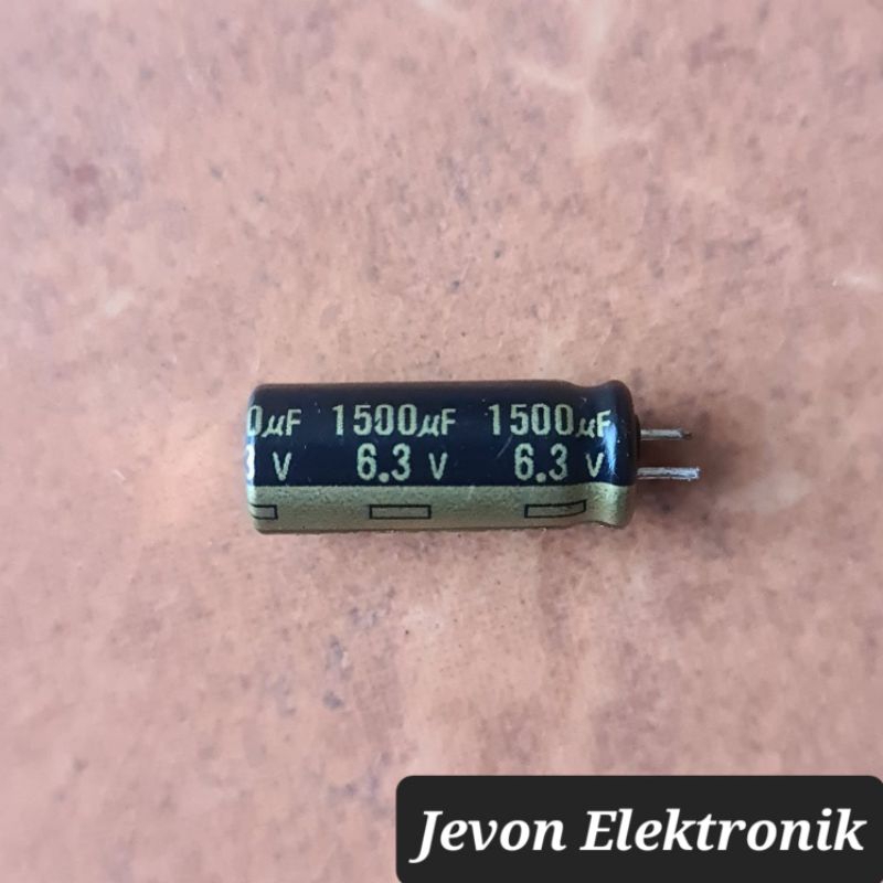 Capasitor Elco 1500 uf 6.3 v volt kapasitor elko 1500uf 6.3v 1.500 6,3 1.500uf 6,3v