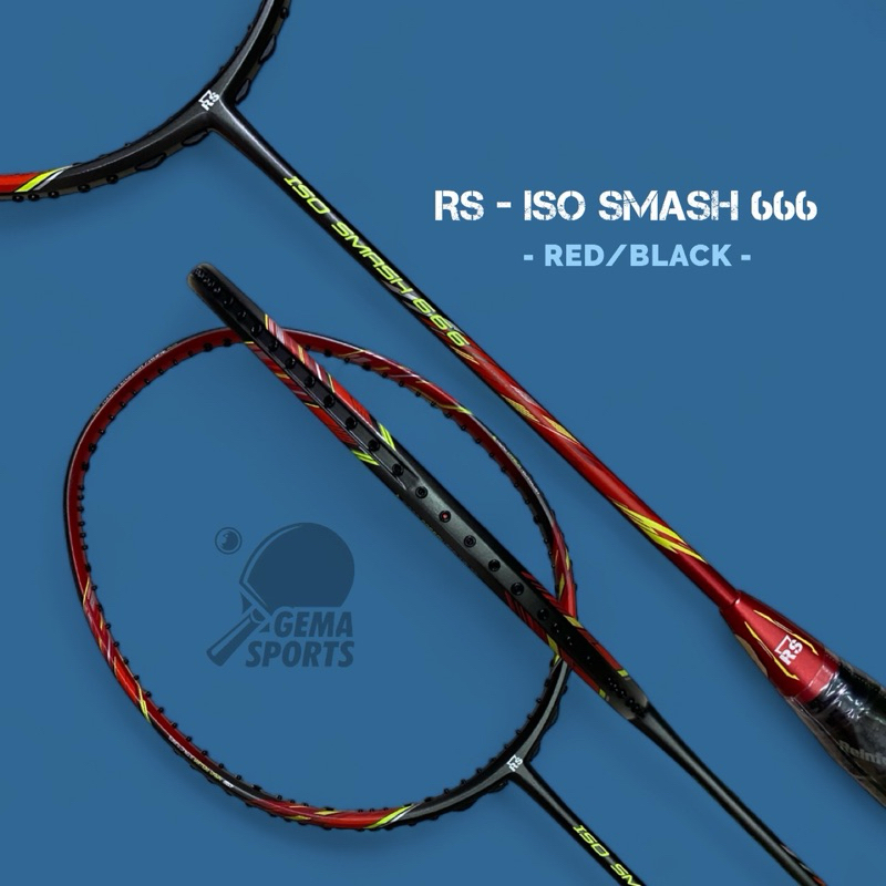 Raket Badminton Bulutangkis RS Reinforce Speed ISO SMASH 666 / RS ISO SMASH 777 Original