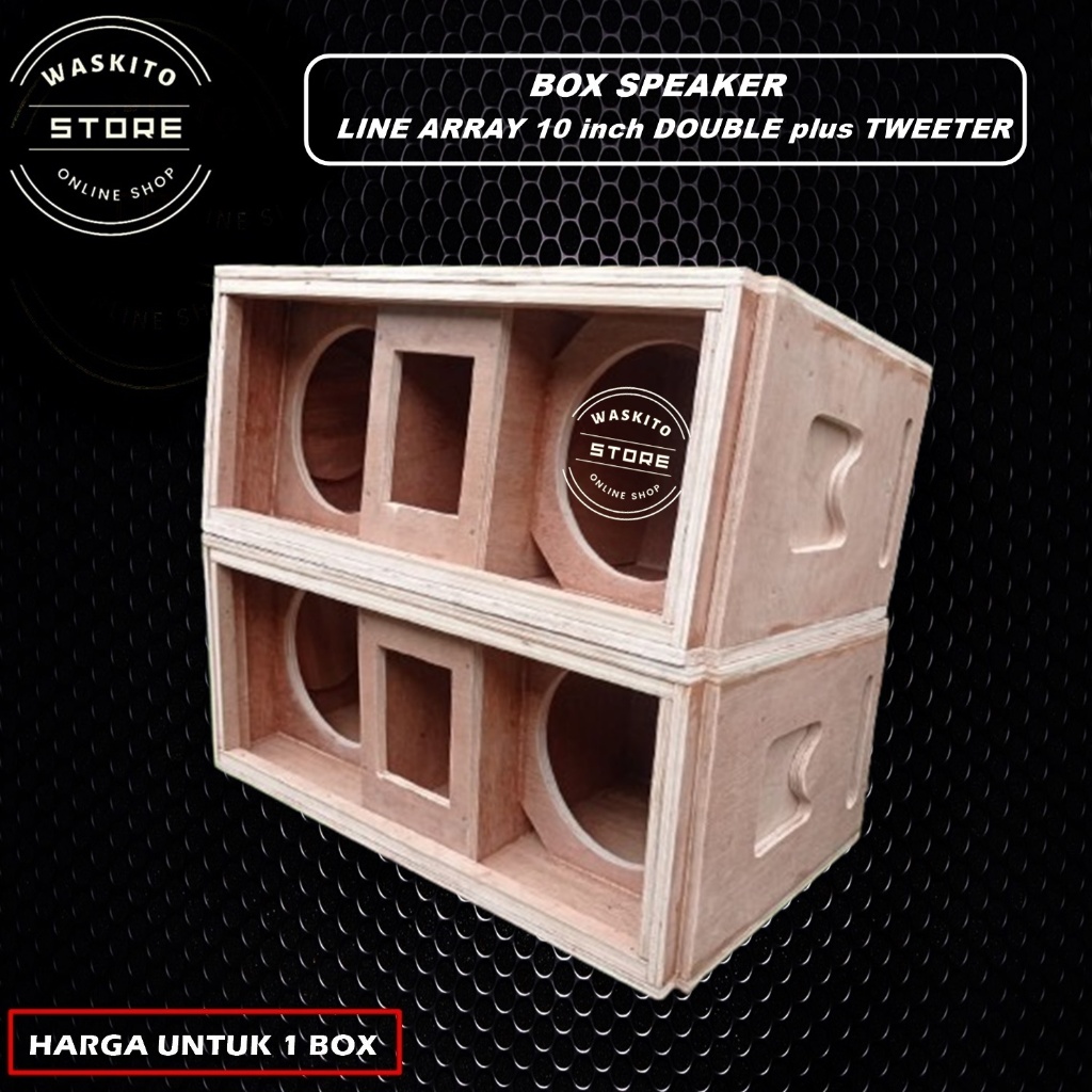Box Speaker Midle Line Array 10 inch Double Tweter