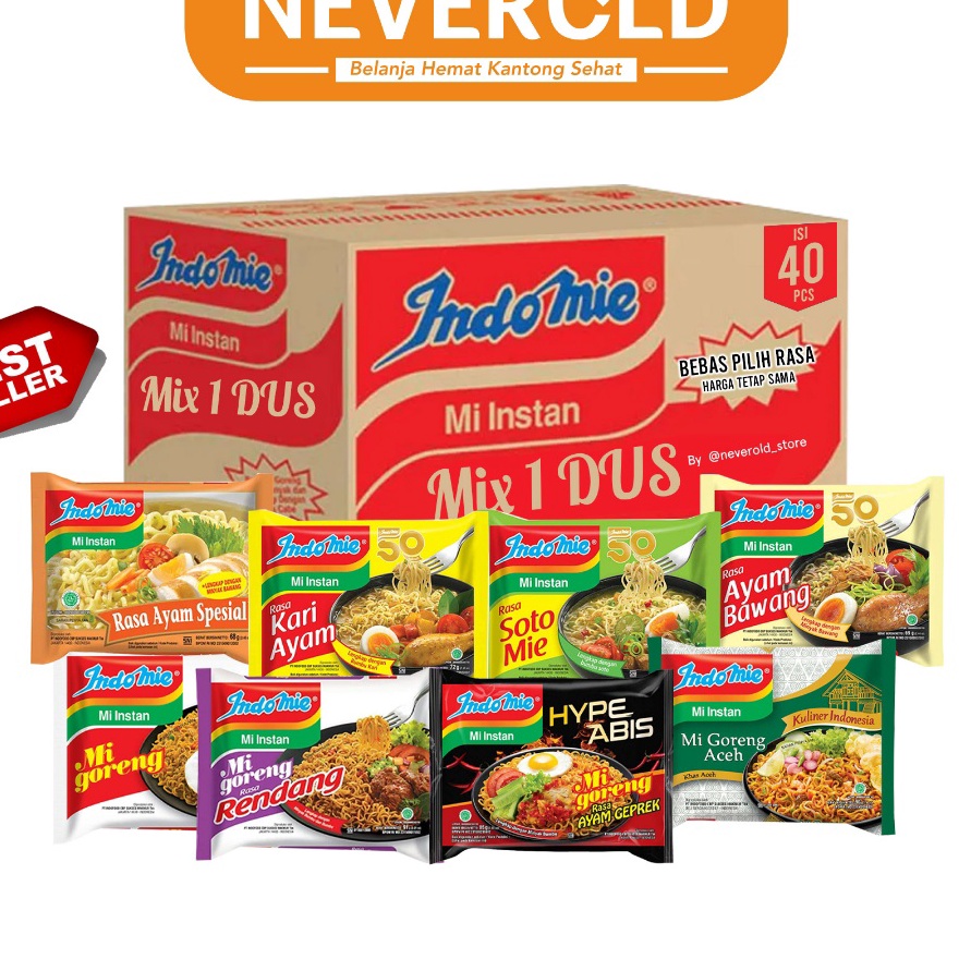 

Terbaru 33 INDOMIE 1 DUS ISI 4 BISA CAMPUR