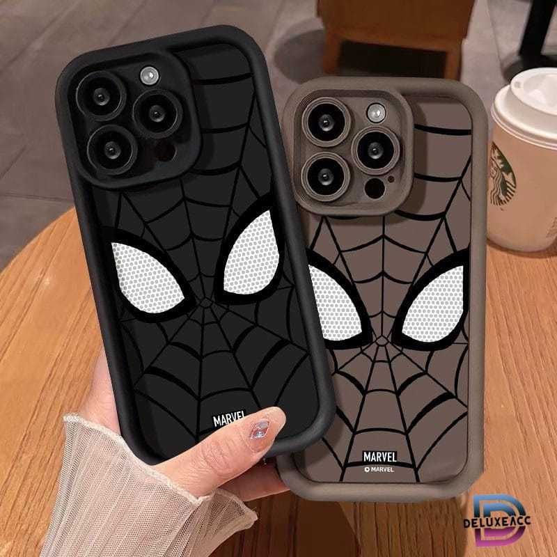 SS884 Fashion Cool Spider-Man Eyes Casing Untuk OPPO 12 5G 12F A3X A57 A77S A58 A78 A74 A95 A78 4G A