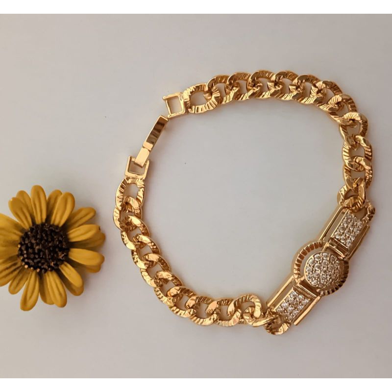 gelang tangan wanita dewasa.. cuping berlapis emas..