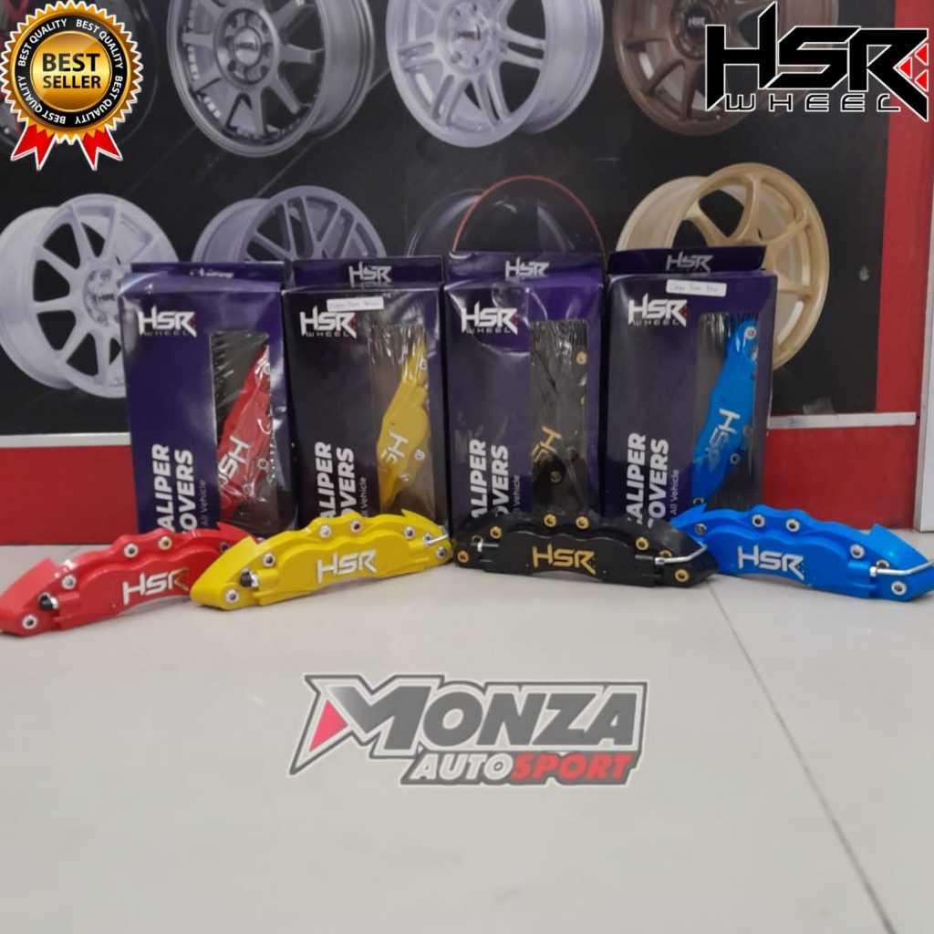 Cover caliper HSR WHEEL untuk cakram rem semua jenis mobil