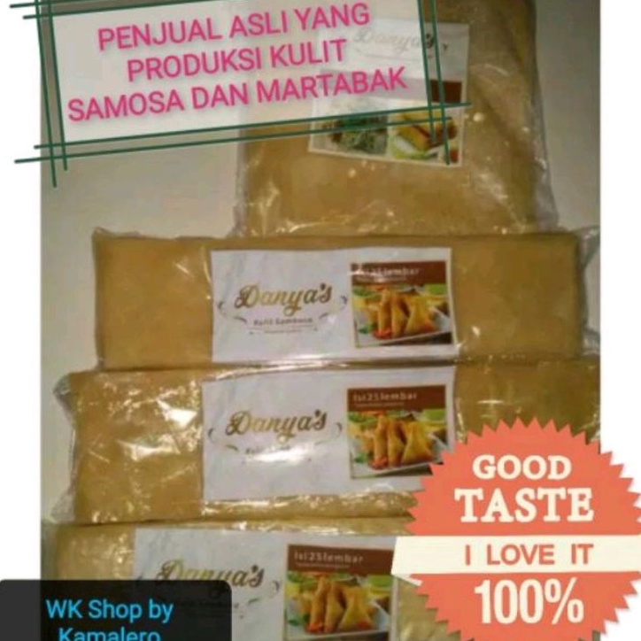 

ORIGINAL Kulit Samosa Sambosa Sedang 3 cm X 78 cm isi 25 Lembar